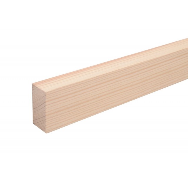 Дървен правоъгълен профил 20 x 40 мм, Смърч/бор необработен, 200 см  | цена за 1бр