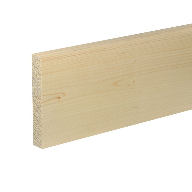 Дървен правоъгълен профил 20 x 120 мм, Смърч/бор необработен, 200 см | цена за 1бр