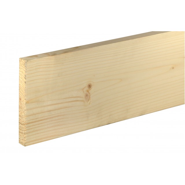 Дървен правоъгълен профил 20 x 146 мм, Смърч/бор необработен, 200 см | цена за 1бр