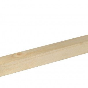 Дървен квадратен профил 25 x 25 мм, Смърч/бор необработен, 200 см | цена за 1бр