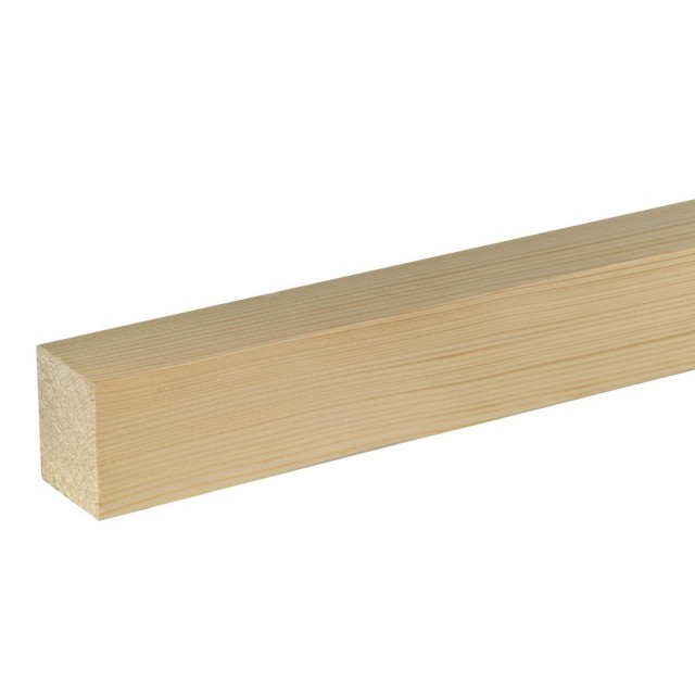Дървен правоъгълен профил 40 x 50 мм, Смърч/бор необработен, 200 см | цена за 1бр