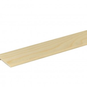 Дървен ъглов L-профил 15 x 45 мм, Смърч/бор без чепове, 100 см | цена за 1бр