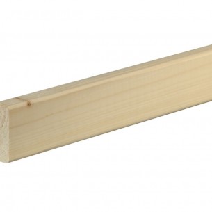 Дървен заоблен профил 19 x 47 мм, Смърч/бор необработен, 240 см | цена за 1бр