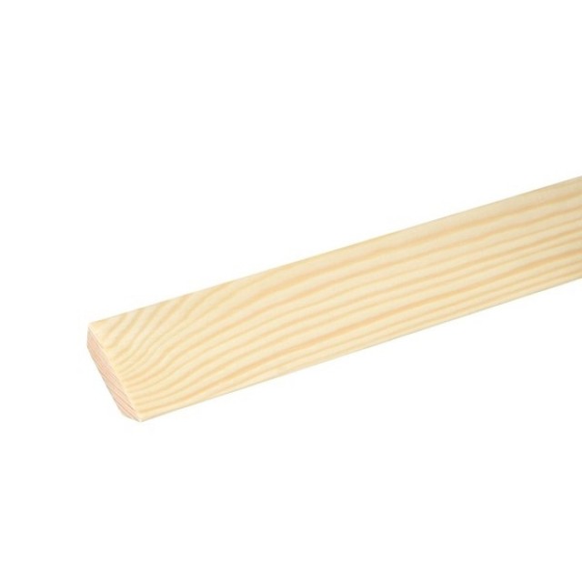 Дървен профил 30 x 30 мм, Смърч/бор без чепове, 240 см | цена за 1бр