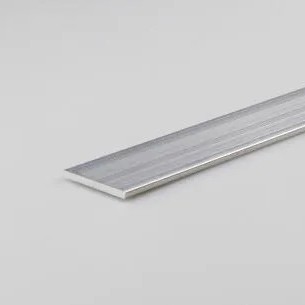 Алуминиев плосък профил Arcansas, 3050 х 25 х 2 мм, Сребрист | цена за 1бр