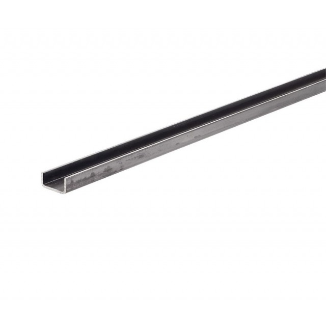 Стоманен U-профил Arcansas, 1000 x 10 x 20 x 10 мм, Сребрист | цена за 1бр