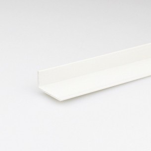 PVC L-ъглов профил Arcansas, 1000 x 40 x 10 мм, Бял | цена за 1бр