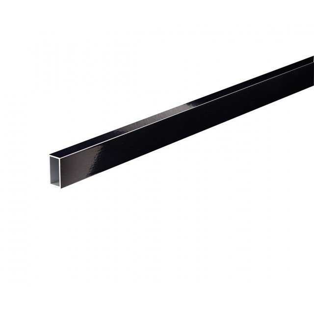 Алуминиев правоъгълен профил Arcansas, 1000 x 20 x 10 мм, Черен | цена за 1бр