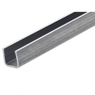 Стоманен U-профил Arcansas, 2000 x 10 x 20 мм, Сребрист | цена за 1бр