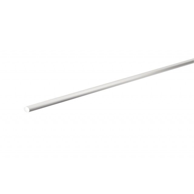 Алуминиев анодизиран цилиндричен плътен профил Arcansas, 2000 x 10 мм, Сребрист | цена за 1бр