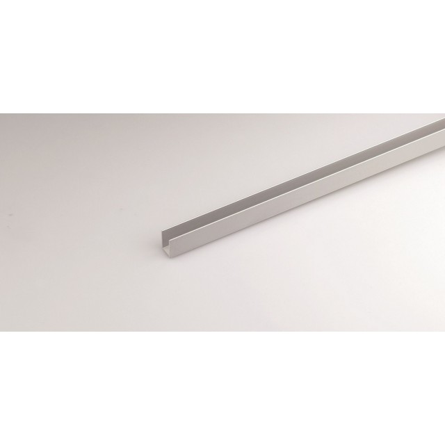 Алуминиев анодизиран U-профил Arcansas, 2000 x10 x 15 мм, Сребрист | цена за 1бр