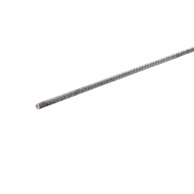 Стоманен цилиндричен оребрен профил Arcansas, 2000 x 8 мм, Сребрист | цена за 1бр