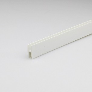 PVC H-профил Arcansas, 1000 x 15 x 6 мм, Бял | цена за 1бр