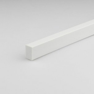 PVC правоъгълен профил Arcansas, 1000 x 20 x 10 мм, Бял | цена за 1бр PVC правоъгълен профил Arcansas, 1000 x 20 x 10 мм, Бял | цена за 1бр