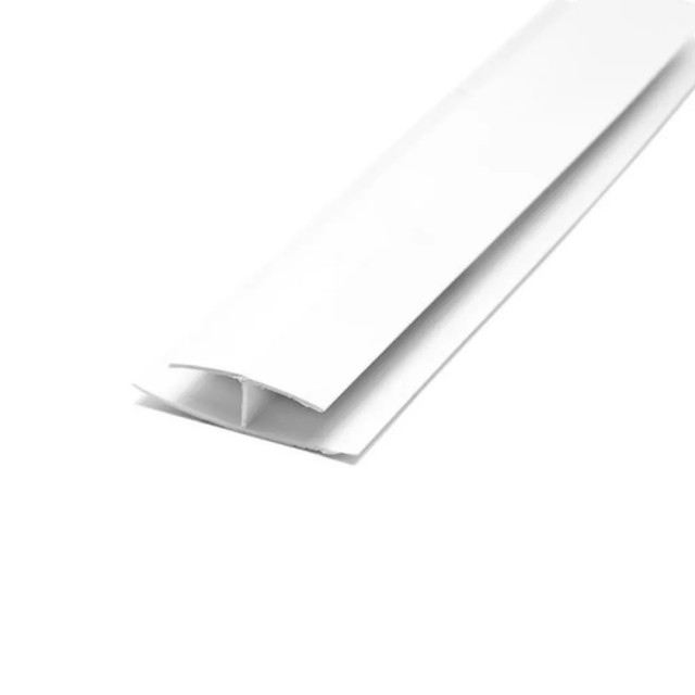 PVC свързващ H-профил Arcansas, 2600 x 15 x 6 мм, Бял мат | цена за 1бр