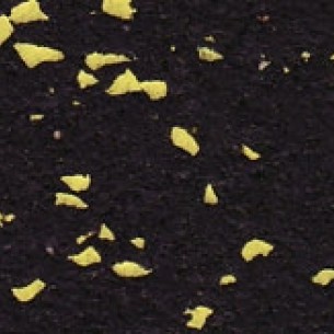 Гумена Фитнес настилка на плоча Gym Tile black/yellow, Черен/Жълт,  50 х 50 х 0.6 см | цена за 1бр