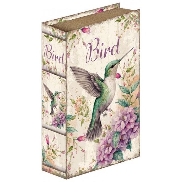 Интериорни Дървени кутии за съхранение на книги, Bird, L-230707-4-27, Сет от 2бр. | цена за 1бр