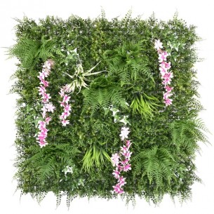 Пано изкуствена зелена декорация MY GARDEN, Blooming Creek, CCGF224, 100x100см. | цена за 1бр