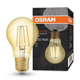 LED лампа филамент OSRAM Vintage 1906 Classic, 6.5W, E27, 2400K, Злато