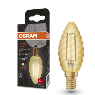 LED лампа филамент OSRAM Vintage 1906 Classic, 1.5W, E14, 2400K, Злато
