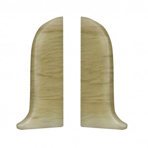 Тапи лява и дясна за перваз SG56/58 Salag, Ясен бял 2бр. блистер | цена за 1пакет