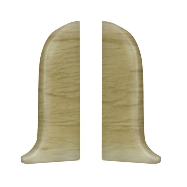 Тапи лява и дясна за перваз SG56/58 Salag, Ясен бял 2бр. блистер | цена за 1пакет