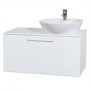 Долен шкаф за баня Макена Парадайз с мивка, Бял | цена за 1бр