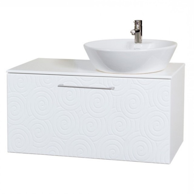 Долен шкаф за баня Макена Парадайз с мивка, Бял | цена за 1бр