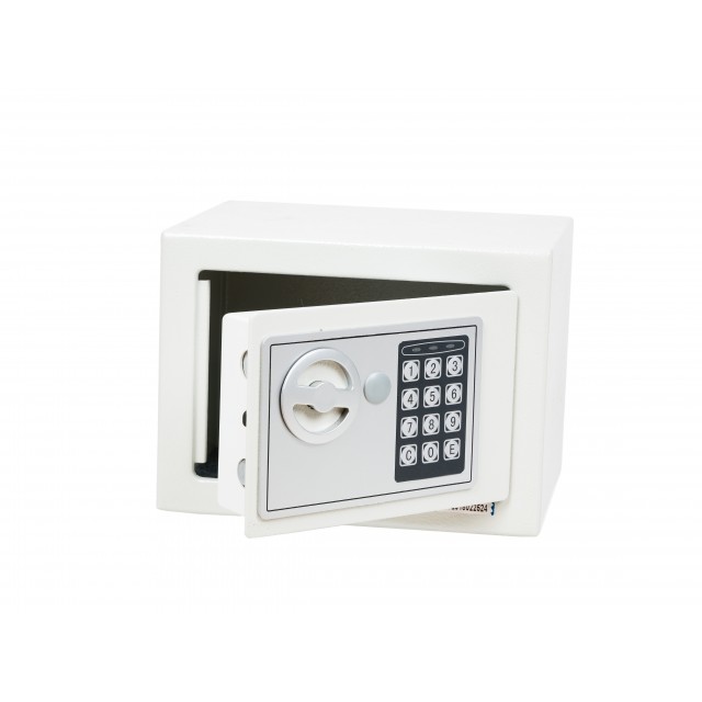 Сейф електронен E17ST - 17 х 23 х 17 см, Светло сив | цена за 1бр