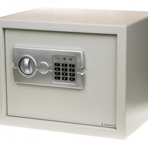 Сейф електронен E30DC - 30 х 38 х 30 см, Светло сив | цена за 1бр