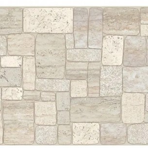 PVC панел за стена 48 х 96 см, Сив камък | цена за 1бр