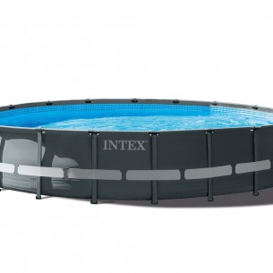 Басейн 6.10 х 1.22 м Intex 26334 Ултра метална рамка и пясъчна филтърна помпа  | цена за 1бр