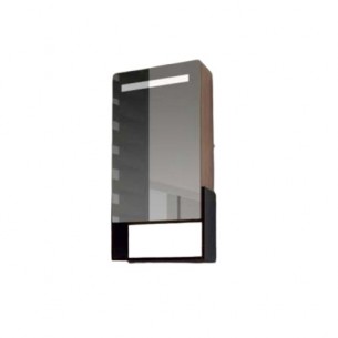 Горен шкаф за баня Макена Помпей с огледало, Бял | цена за 1бр