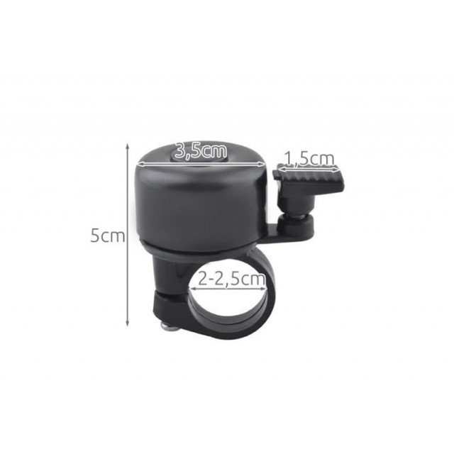 Звънец за велосипед - черен Звънец за велосипед - черен