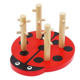 Дървен пъзел - калинка