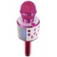 Караоке микрофон с розов високоговорител