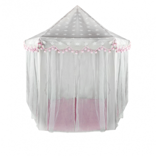 Сива и розова детска палатка Kruzzel