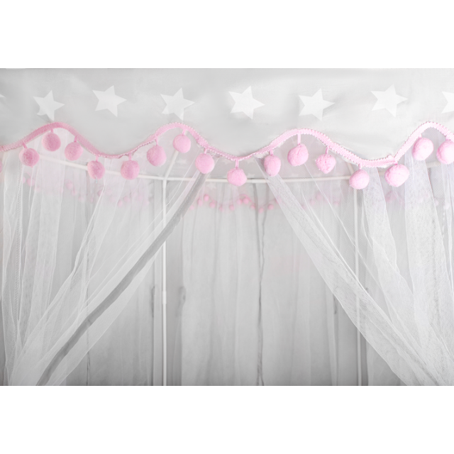 Сива и розова детска палатка Kruzzel