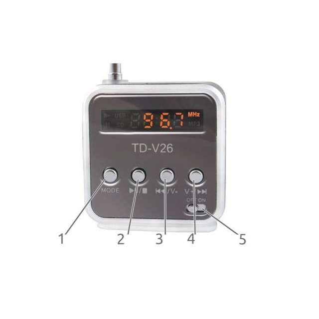 Мини безжичен високоговорител с радио GB12274