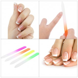 Маникюр двустранна стъклена пила за нокти 14см