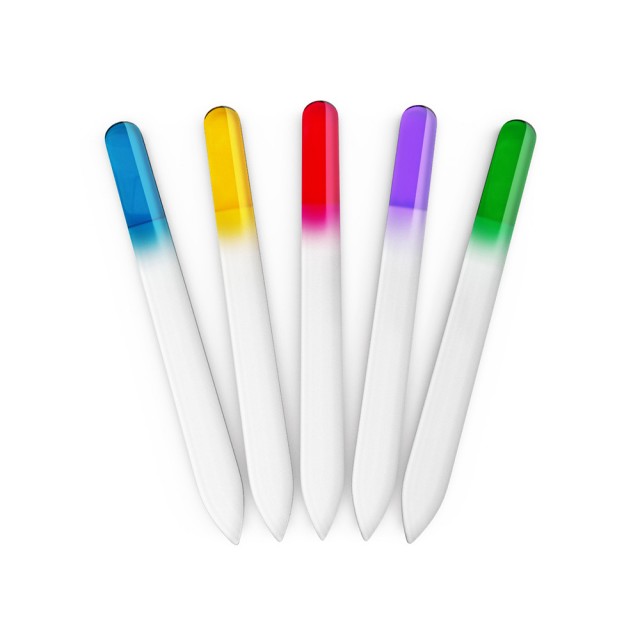 Маникюр двустранна стъклена пила за нокти 14см