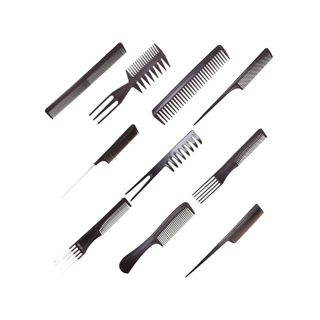 Чантичка за гребени за бръснарски гребен x10