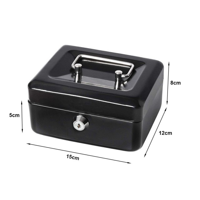 Метален ковчег за сейф за пари Ключови документи