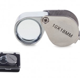 Сгъваема джобна лупа 20х 18мм стомана Сгъваема джобна лупа 20х 18мм стомана