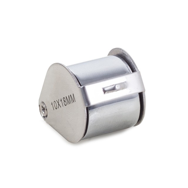 Сгъваема джобна лупа 20х 18мм стомана