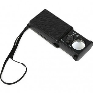 Юбилейна джобна лупа. UV разтегателен светодиод 30x 60x