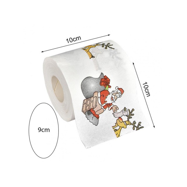 Коледна тоалетна хартия santa funny wc