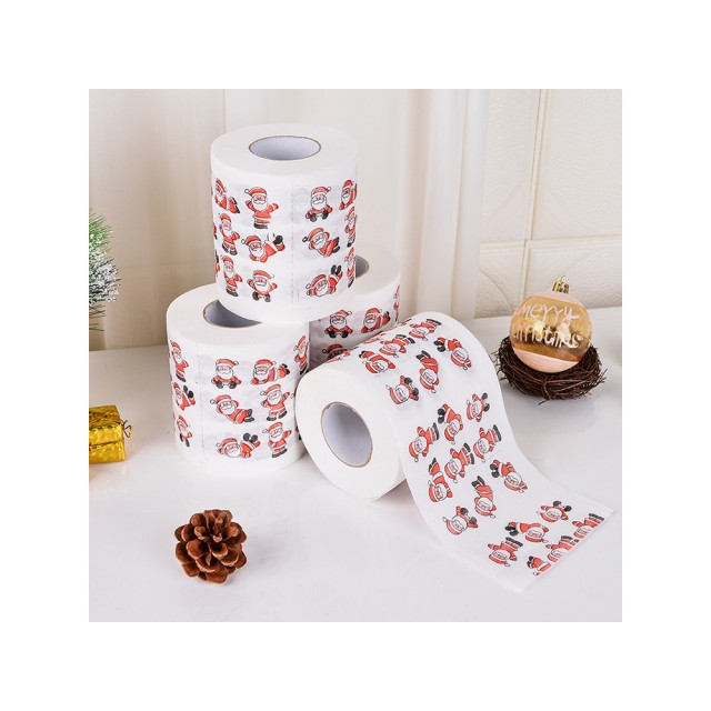 Коледна тоалетна хартия santa funny wc