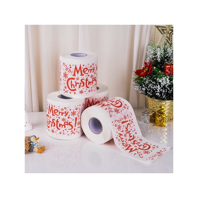 Коледна тоалетна хартия santa funny wc