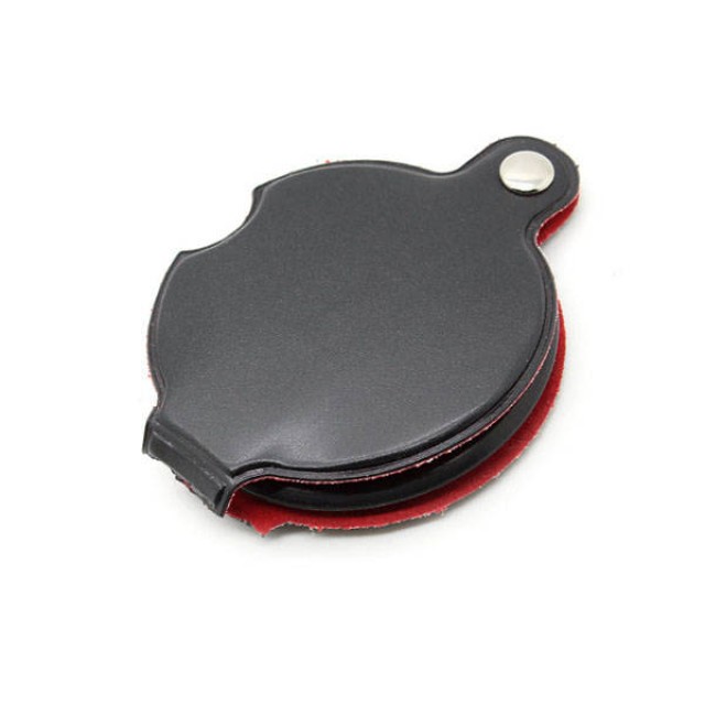 Сгъваема лупа джоб джоб малък 6x калъф 60